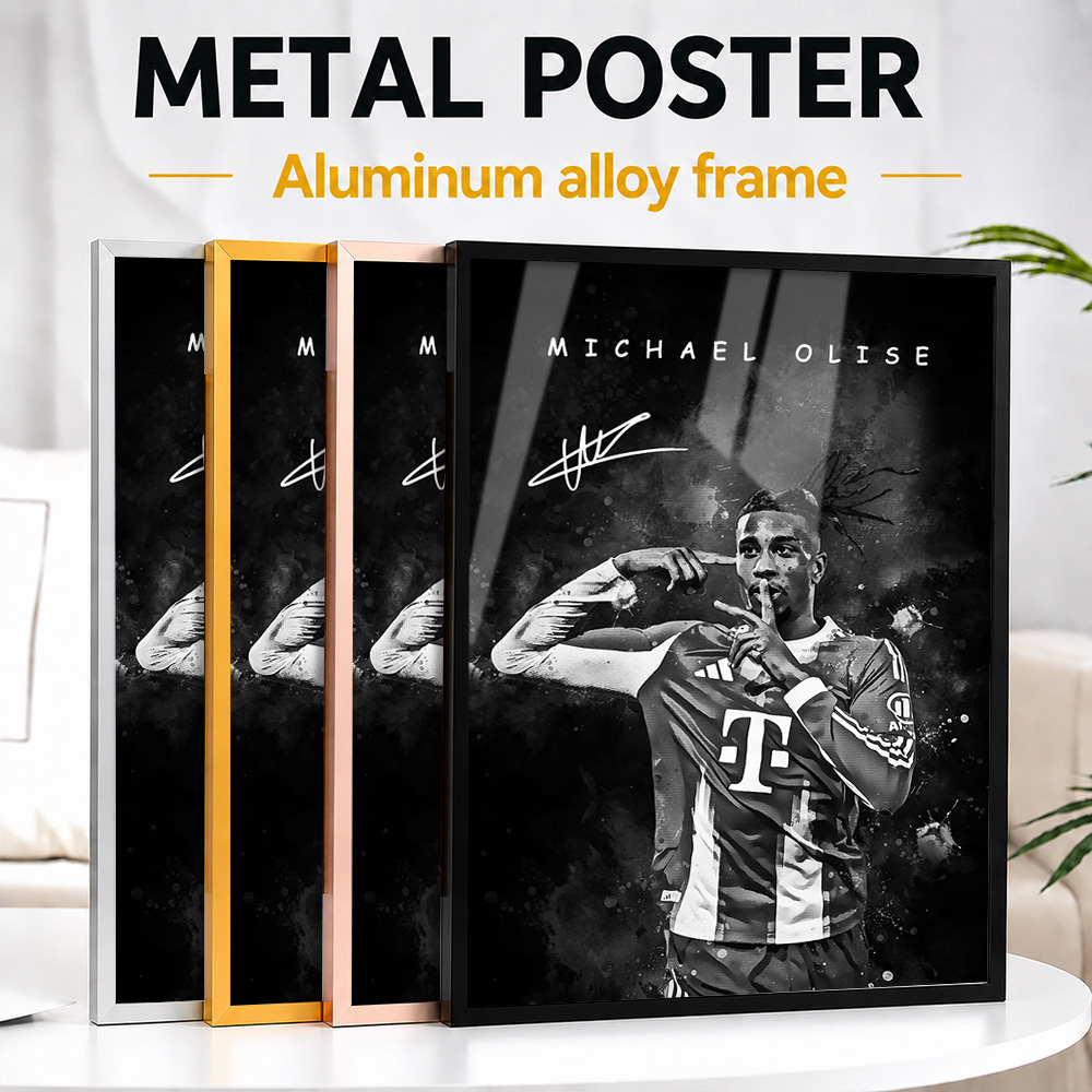 Home Gym Icon - Michael Olise Football Goal Framed Metal