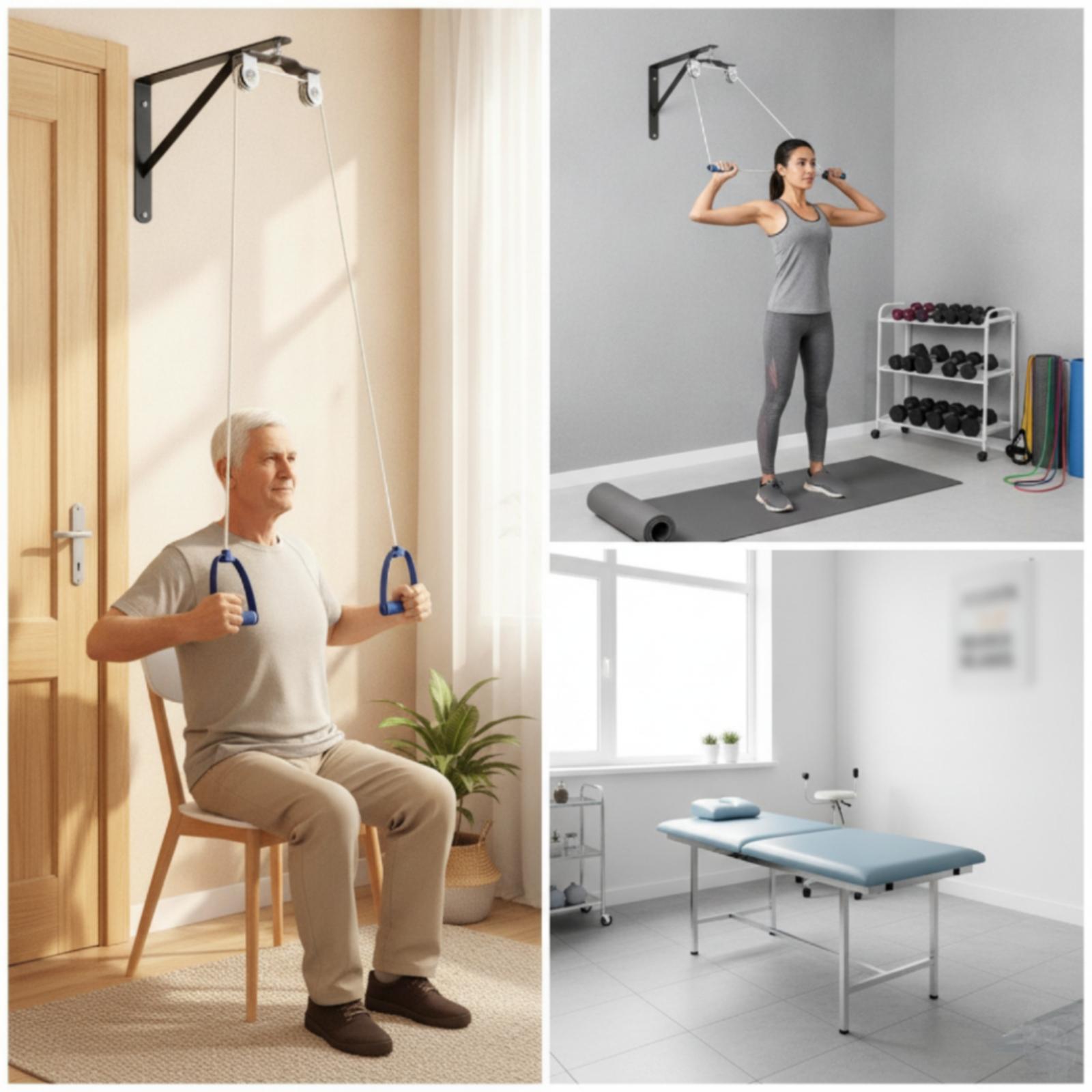 Shoulder Pulley Trainer with H - Home Gym Pulley System 评论和价格