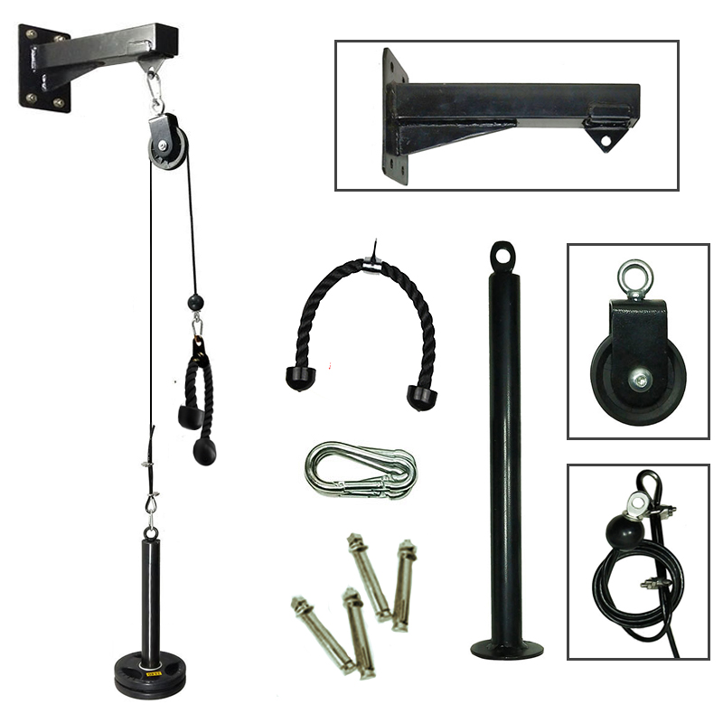 Gym Wall Mounted Fitness DIY P - Home Gym Pulley System 评论和价格