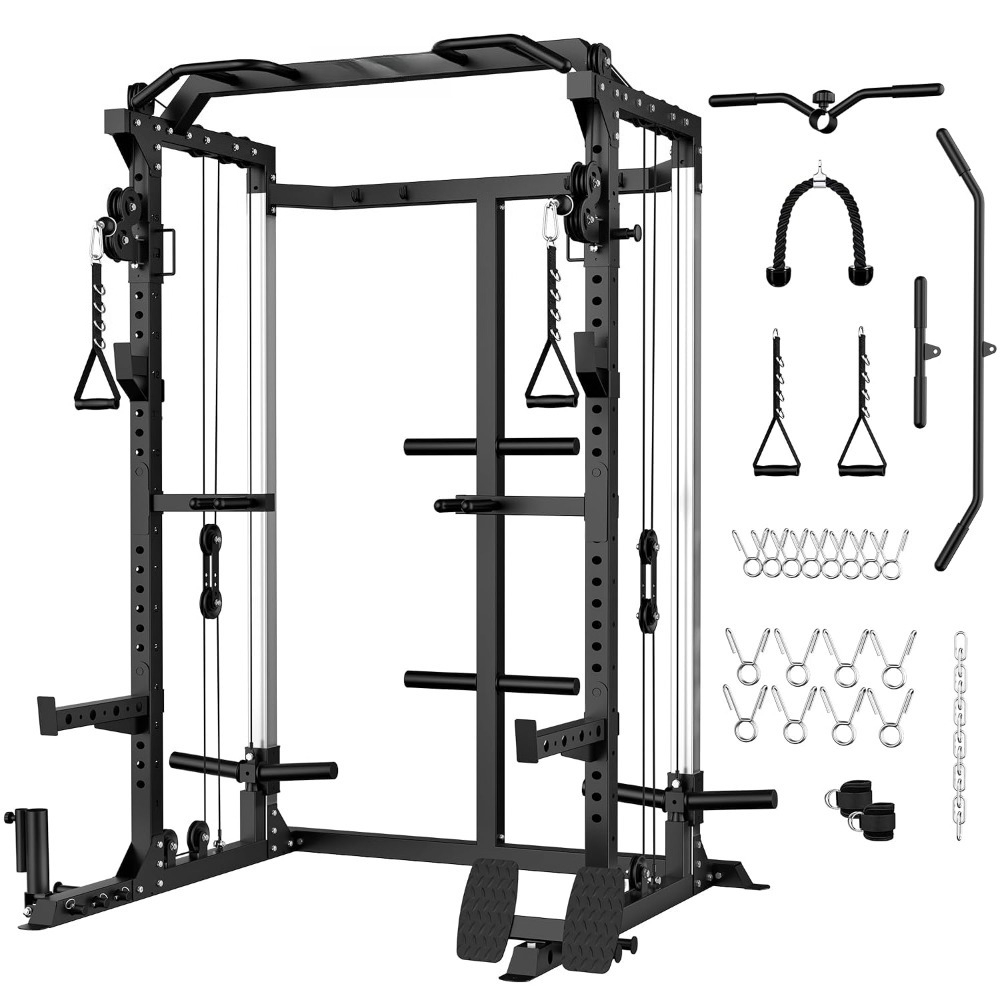 Multi Function Squat Power Cag - Home Gym Pulley System 评论和价格