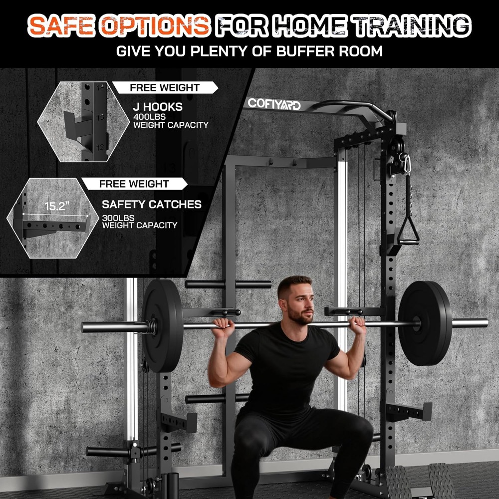 Multi Function Squat Power Cag - Home Gym Pulley System 评论和价格