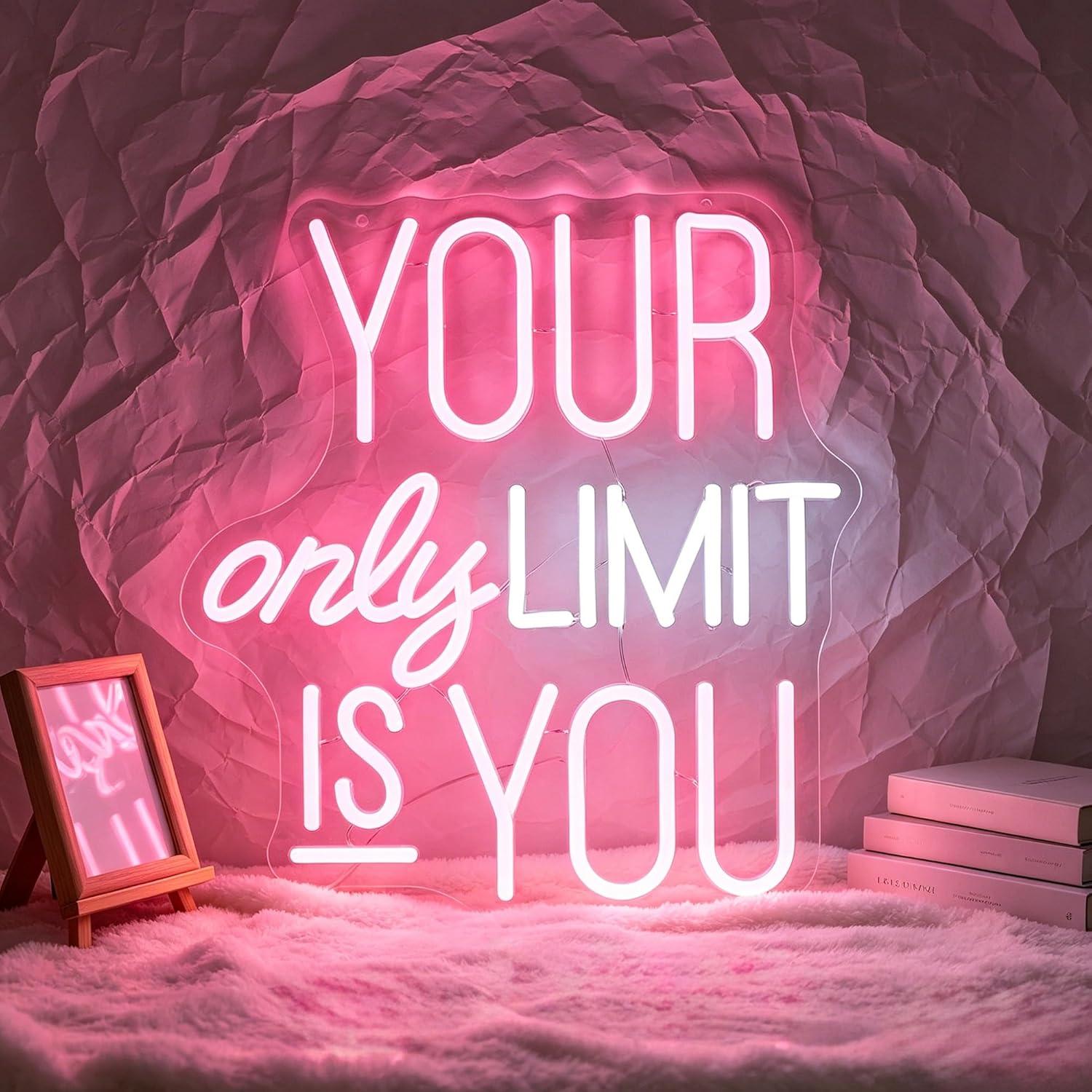 Your Only Limit Is You Neon Si - Home Gym Neon Sign 评论和价格