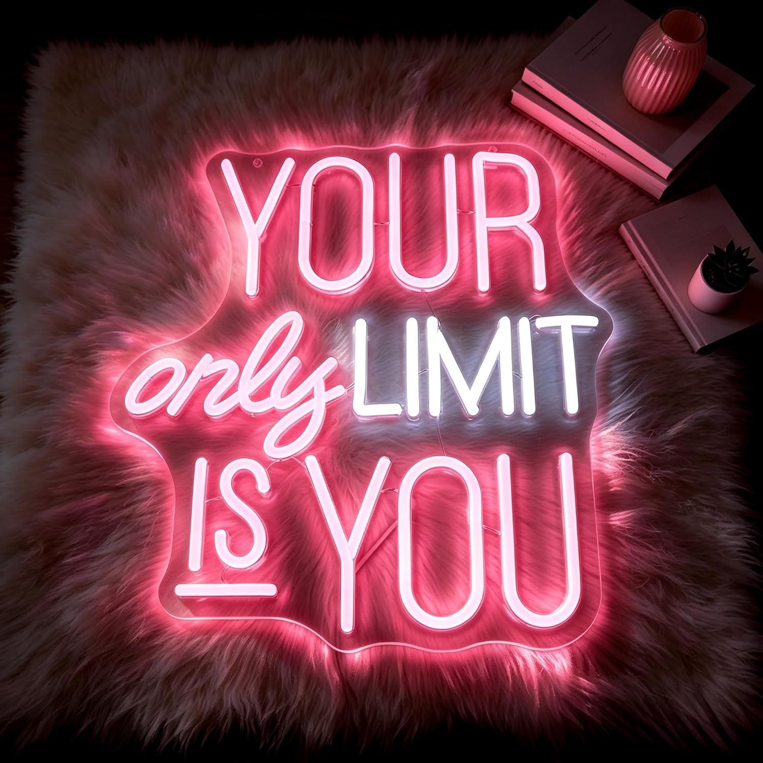 Your Only Limit Is You Neon Si - Home Gym Neon Sign 评论和价格