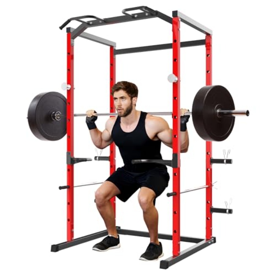 Heavy-Duty Power Cage with Pul - Home Gym Power Rack 评论和价格