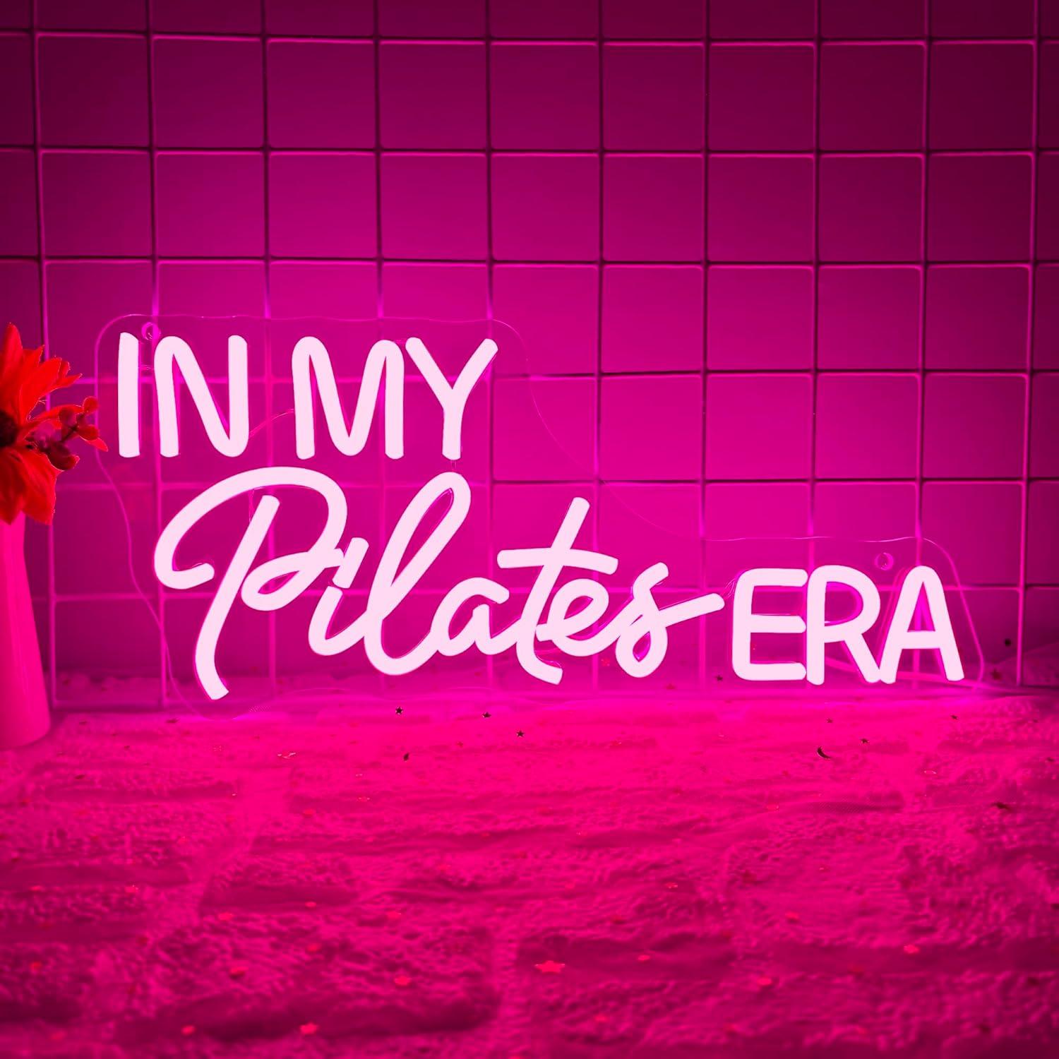 In My Pilates Era Neon Sign Di - Home Gym Neon Sign 评论和价格