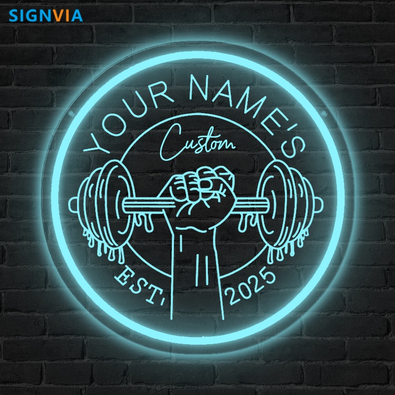 Custom LED Gym Neon Sign Barbe - Home Gym Neon Sign 评论和价格