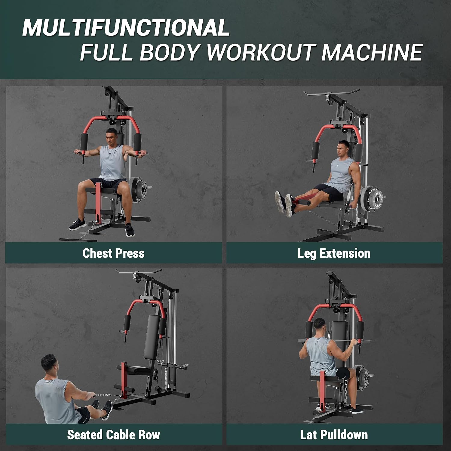 Full-Body Home Gym Machine wit - Home Gym Pulley System 评论和价格