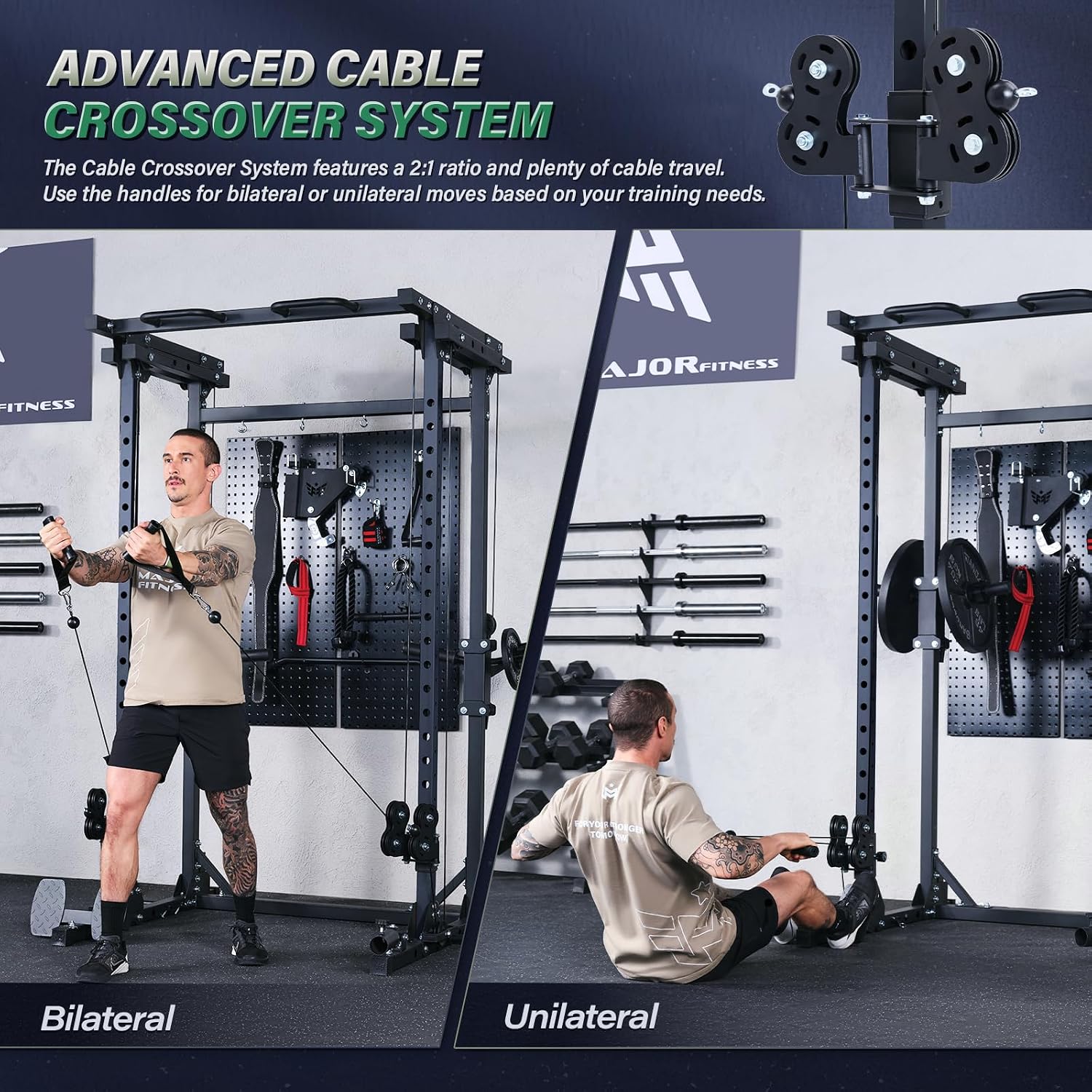 Drone3 Power Rack, 2500lbs Mul - Home Gym Pulley System 评论和价格