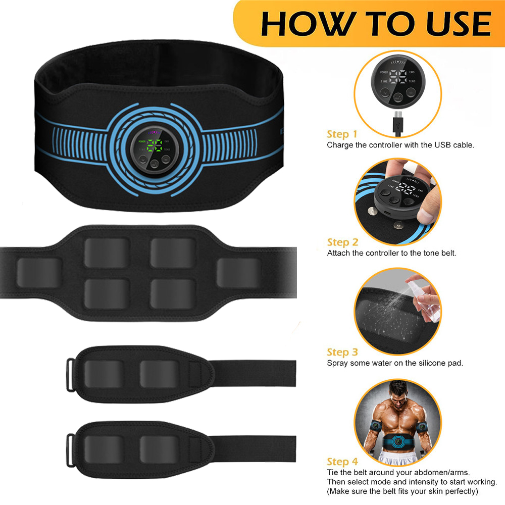 USB Rechargeable Abdominal Mus - Home Gym House 评论和价格