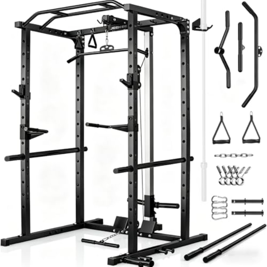 Home gym power rack with LAT p - Home Gym Lat Pulldown 评论和价格