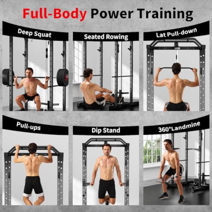 Home gym power rack with LAT p - Home Gym Lat Pulldown 评论和价格