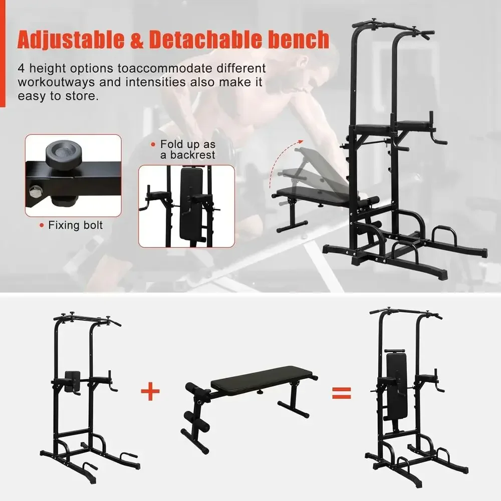 Heavy-Duty Adjustable Height D - Home Gym Multi Station 评论和价格