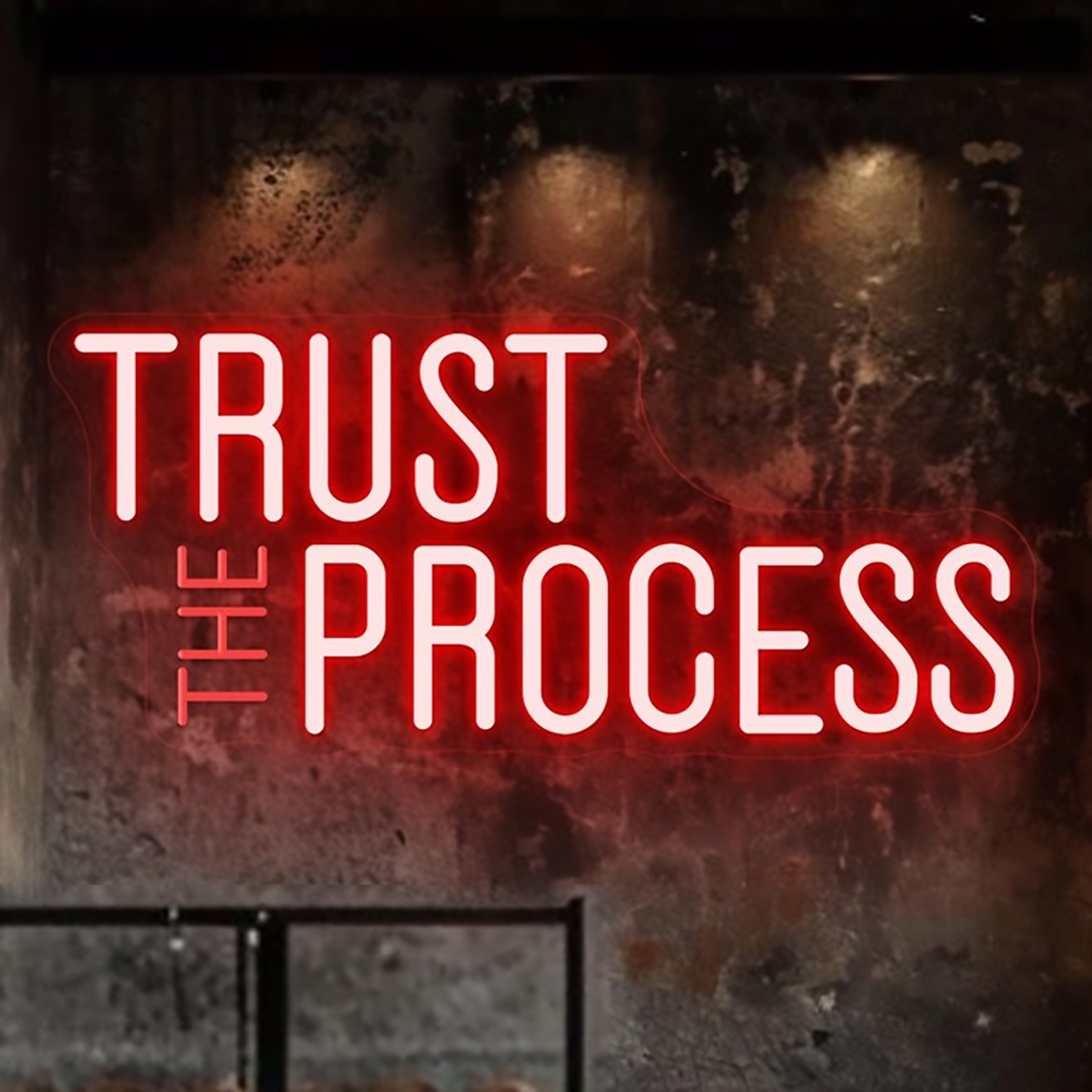 Trust The Process Neon Sign, C - Home Gym Neon Sign 评论和价格
