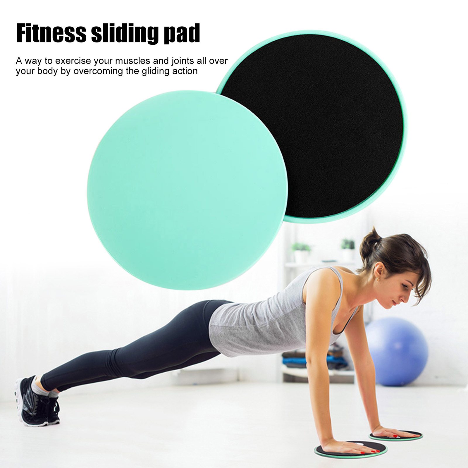 2Pcs Exercise Sliding Plate Du - Gliding Disc Slider 评论和价格