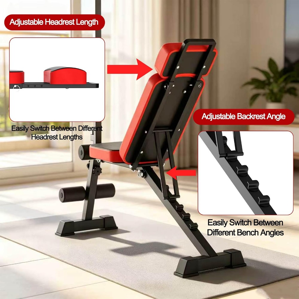 Multi-Functional Weight Bench  - Home Gym Pulley System 评论和价格