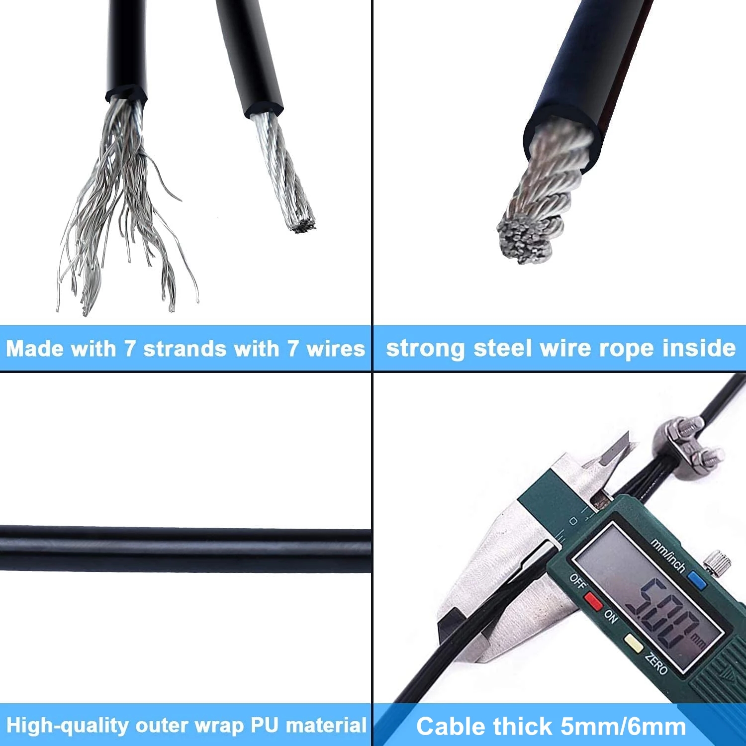 100Meters 4/5/6mm Thick Home W - Home Gym Pulley System 评论和价格