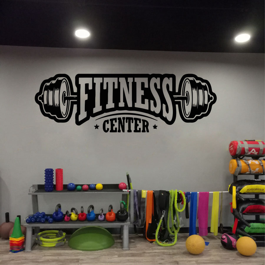 Gym vinyl decor wall decal fit - Home Gym Multi Station 评论和价格